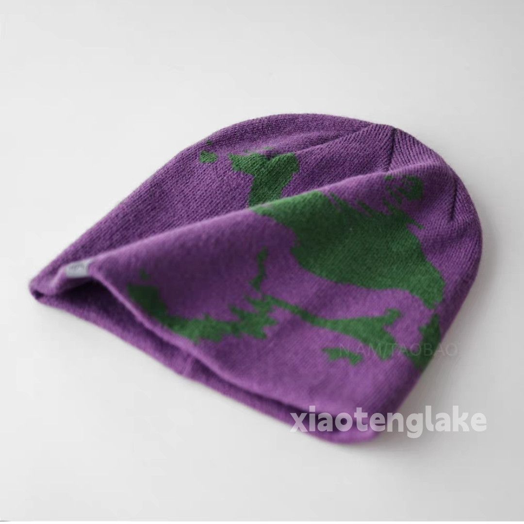 Vintage Unisex outdoor dance skate hiphop yuppie knitted cap Size ONE SIZE - 2 Thumbnail