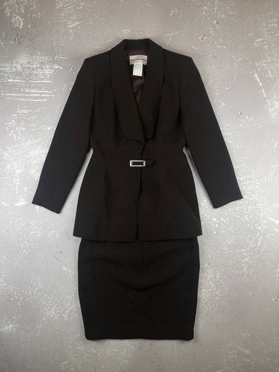 Mugler EXCLUSIVE! VINTAGE MUGLER BROWN FITTED SUIT Size M / US 6-8 / IT 42-44 - 1 Thumbnail