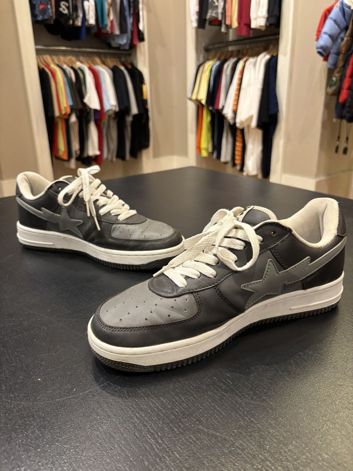 Bape Bapesta FS-001 Low ‘Black Charcoal’ Size US 9.5 / EU 42-43 - 2 Thumbnail