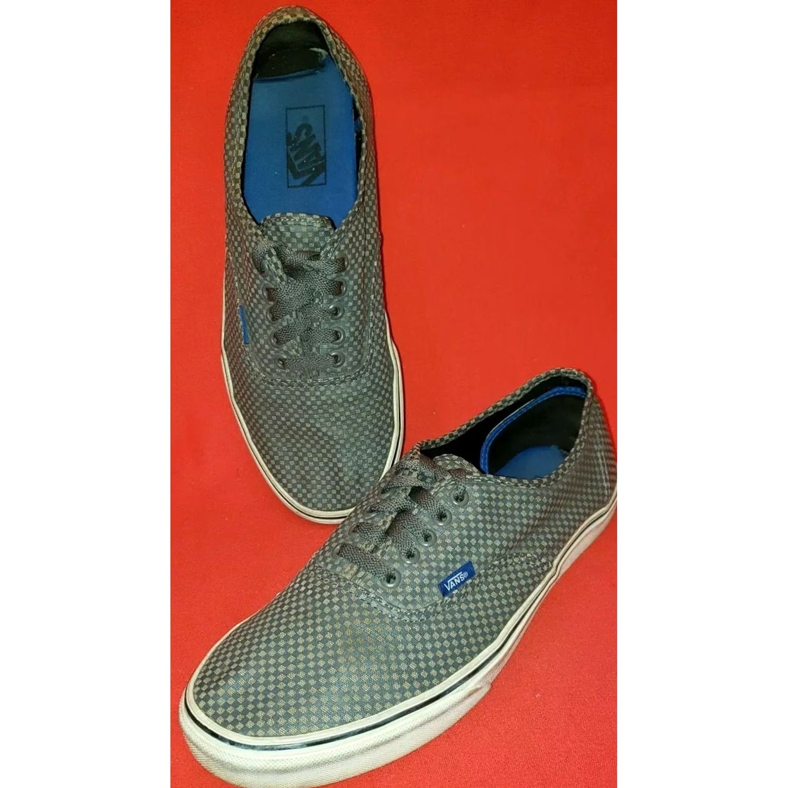 Vans VANS Men's Casual Sneakers Size 11M Gray Two-Tone Small Checkerboard Pattern Shoes Size US 11 / EU 44 - 2 Thumbnail