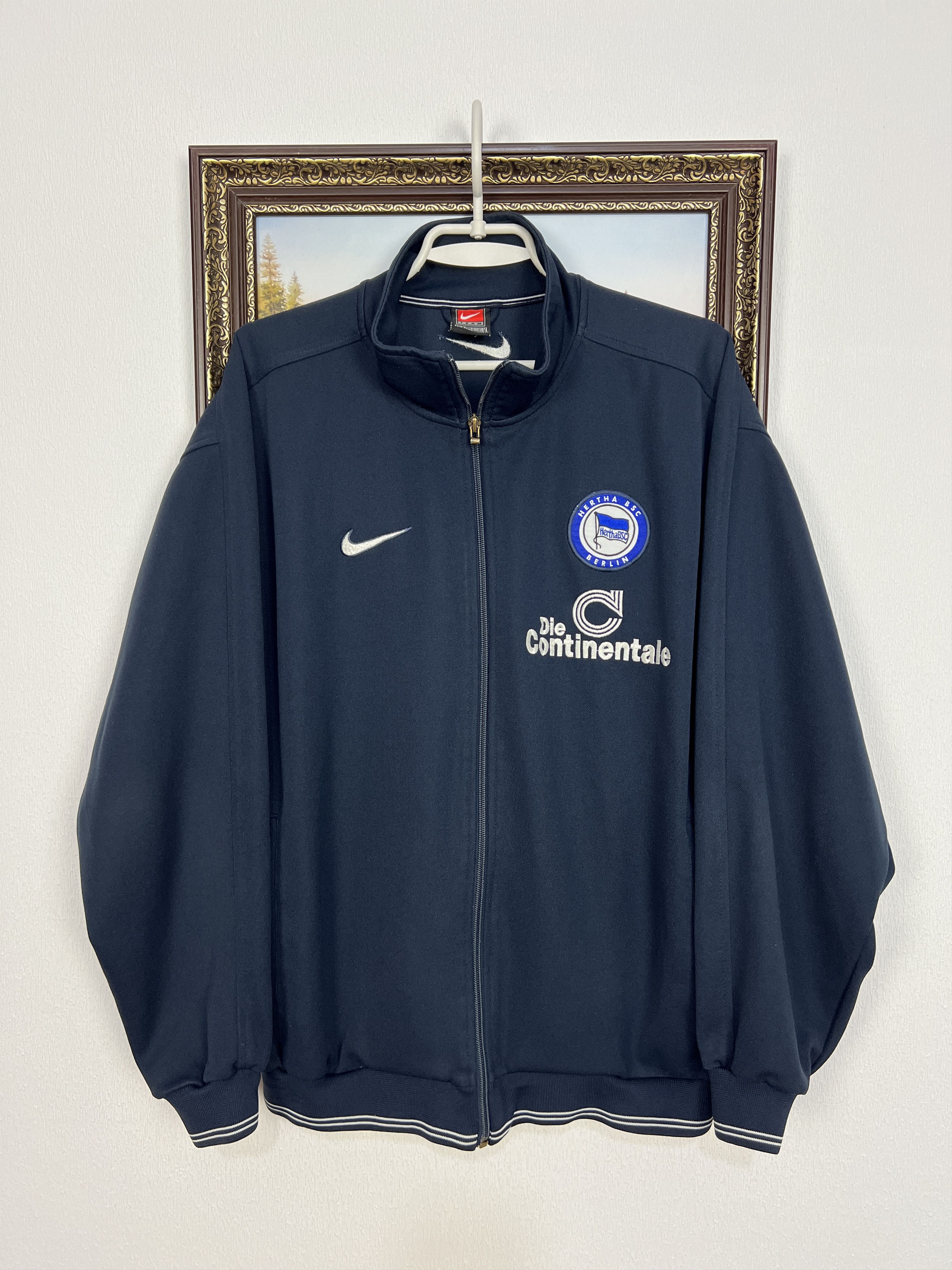 Vintage 90's Nike Hertha Berlin Football Jacket Track Top