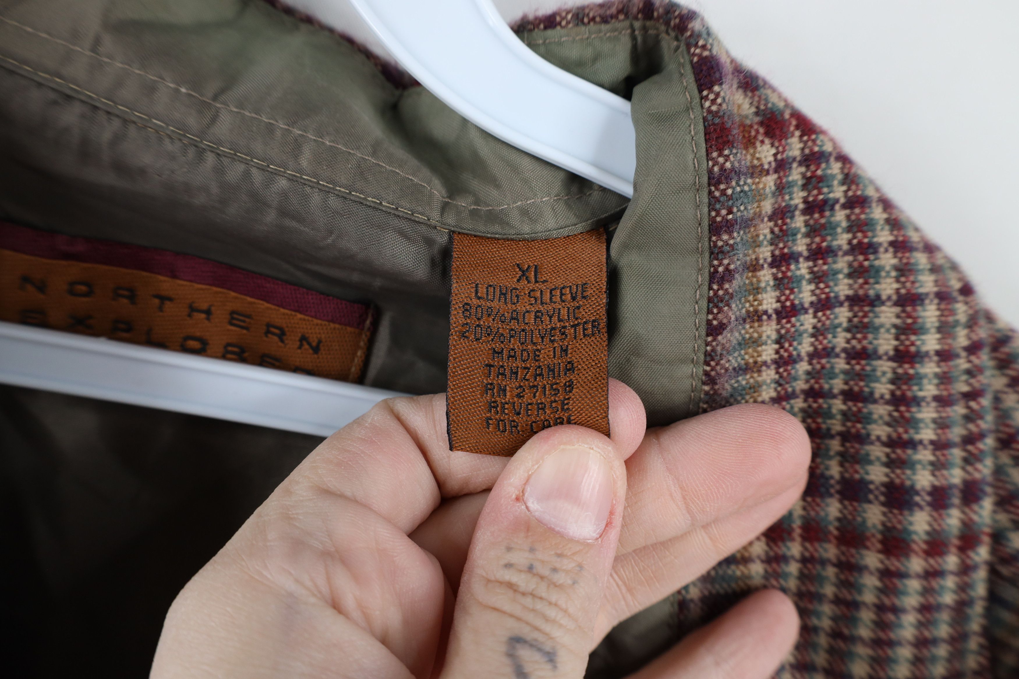 Vintage Vintage 90s Streetwear Plaid Knit Collared Button Shirt Size US XL / EU 56 / 4 - 9 Thumbnail