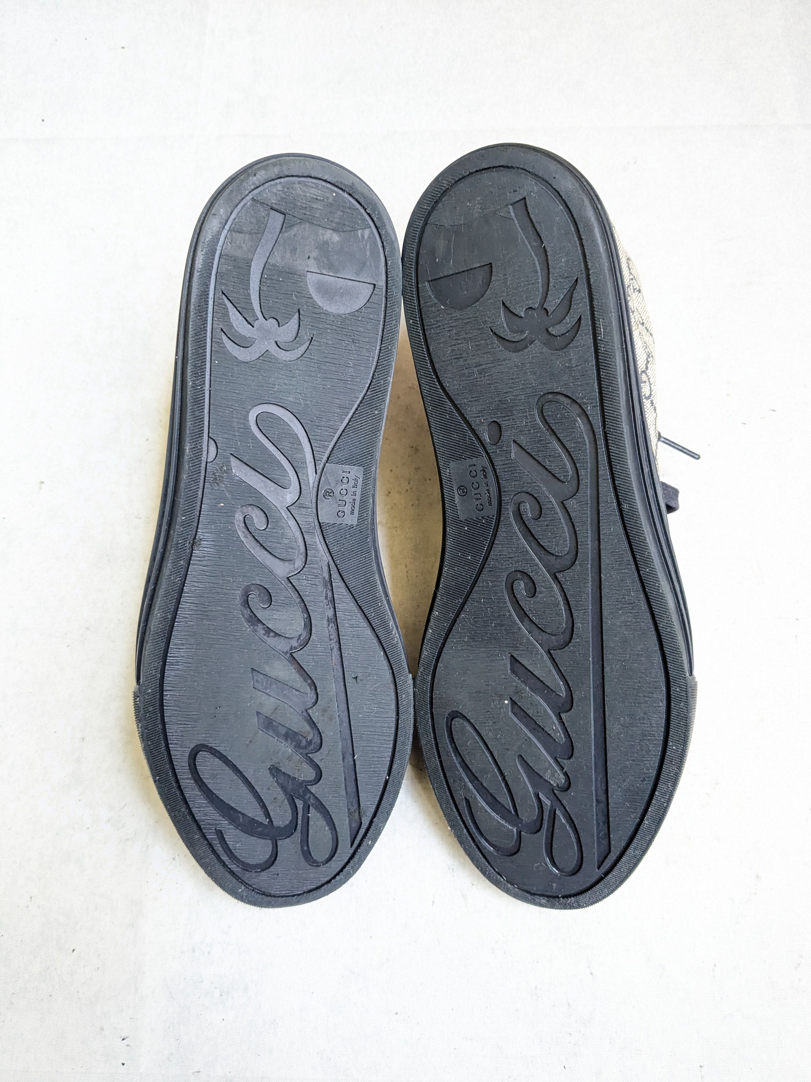 Gucci Gucci Monogram Sneakers Navy Blue 9.5 High Tops Size US 9.5 / EU 42-43 - 17 Thumbnail