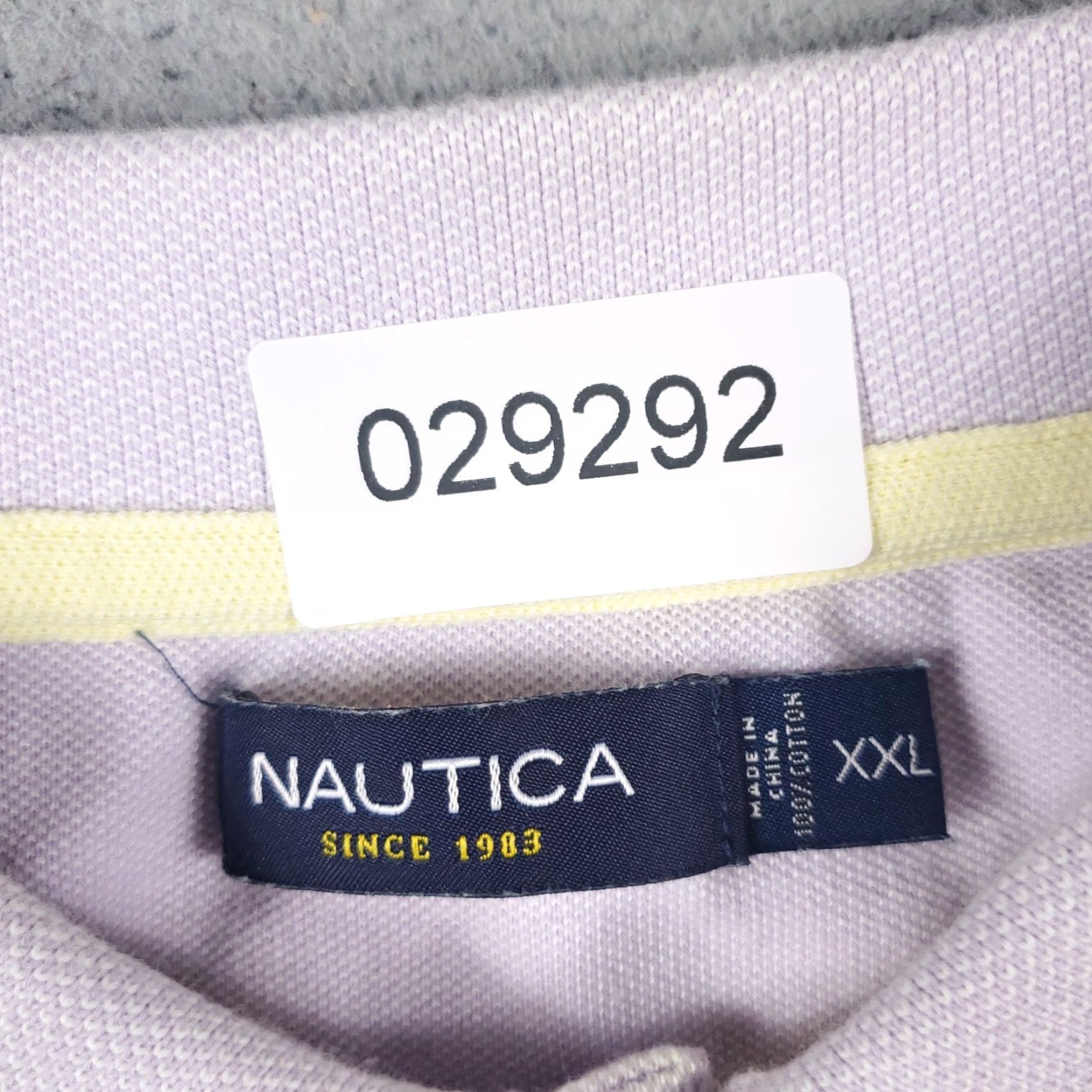 Nautica Nautica Polo Mens 2XL Purple Striped Short Sleeve Cotton Casual Mens Size US XXL / EU 58 / 5 - 7 Thumbnail