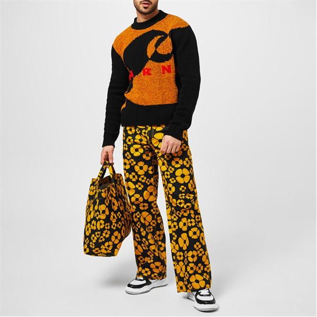 Marni o1g2r1mq0524 Trousers in Yellow/Black Size US 34 / EU 50 - 2 Thumbnail