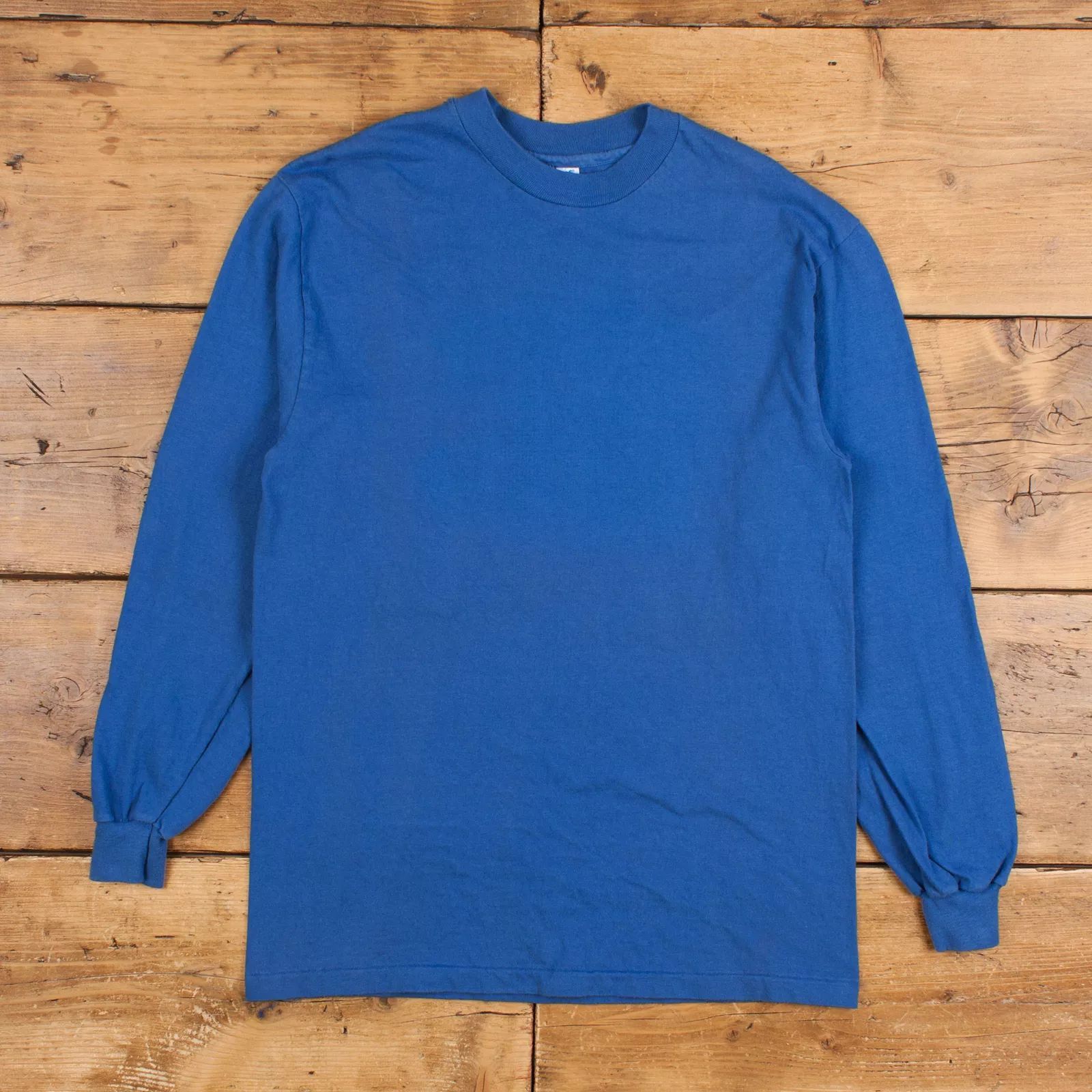 Hanes Vintage Hanes Single Stitch T Shirt Blank M 90s Long Sleeve Size US XL / EU 56 / 4 - 1 Thumbnail