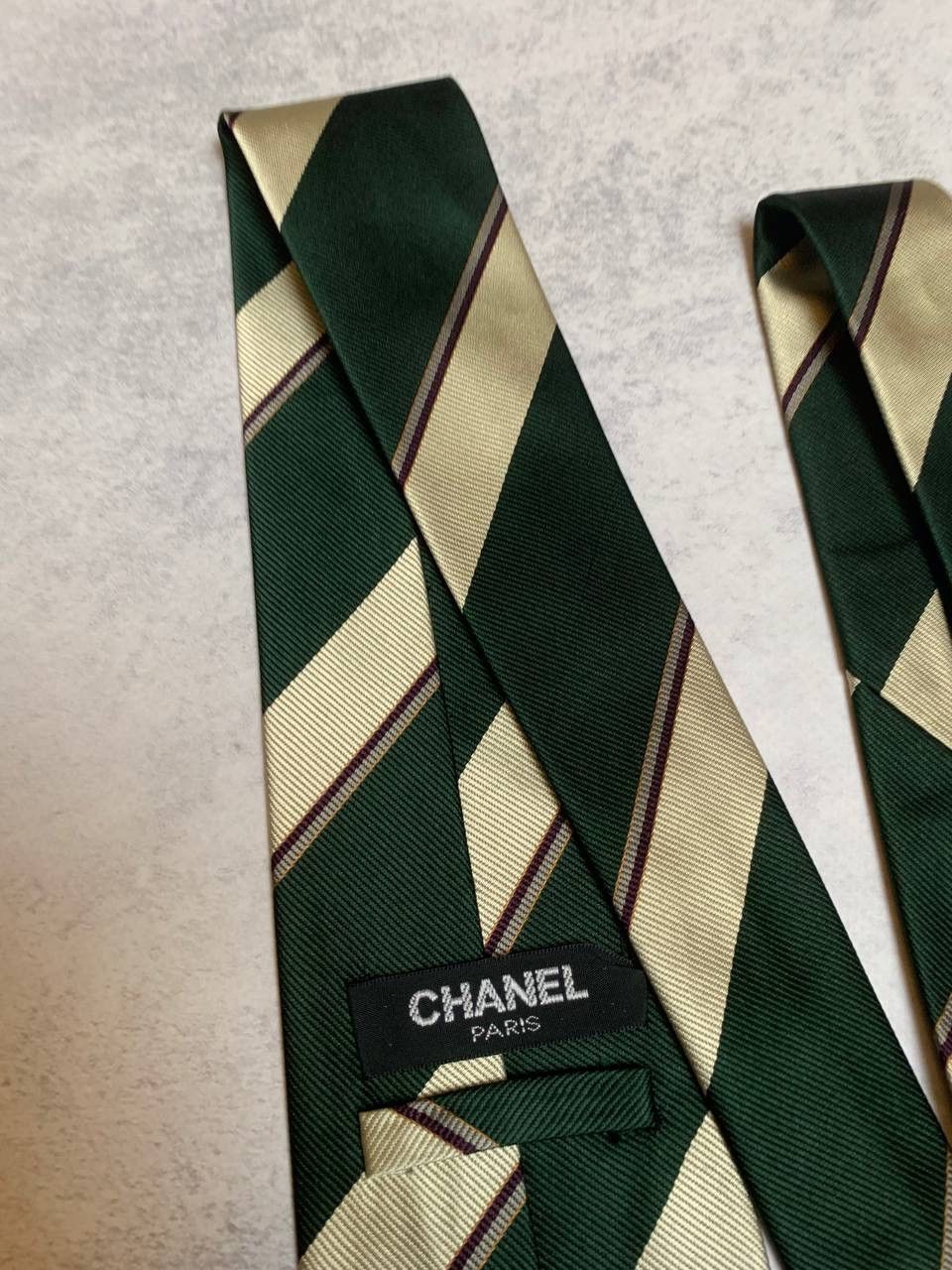Chanel 90S Silk Tie Vintage Size ONE SIZE - 6 Thumbnail