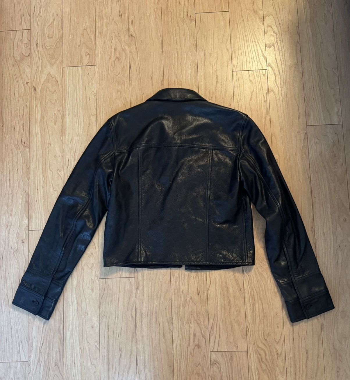 Helmut Lang Helmut Lang Leather Jacket Flap Pockets Size US M / EU 48-50 / 2 - 2 Thumbnail