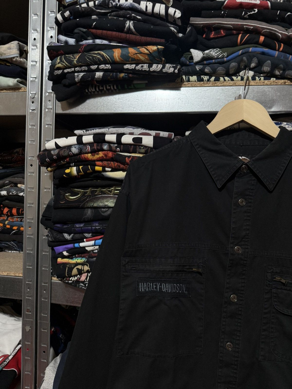 Harley Davidson Vintage 00s Harley Davidson Racing Button Long Sleeve Shirt Size US XXL / EU 58 / 5 - 3 Thumbnail