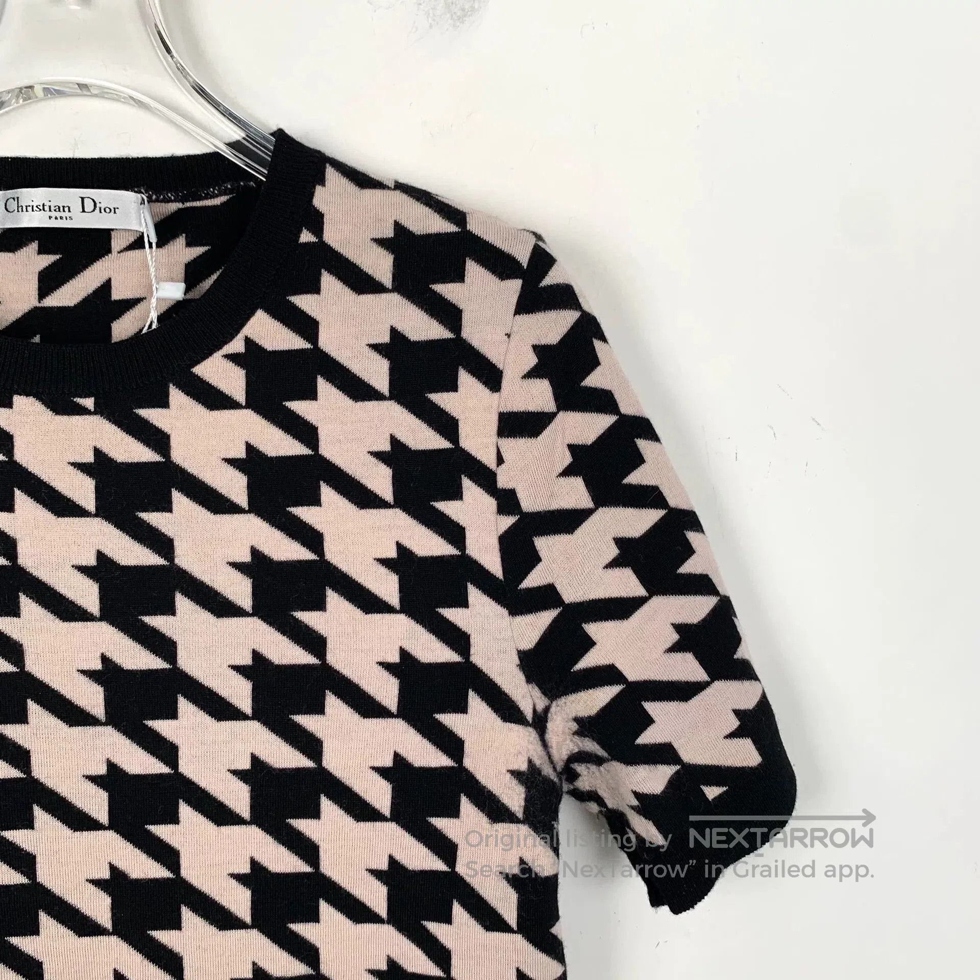 Dior Christian Dior Houndstooth Cotton T-shirt. Size US M / EU 48-50 / 2 - 3 Thumbnail