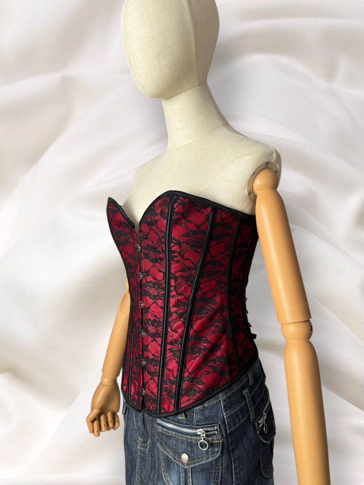 Hysteric Glamour Romantic Y2K Super Sexy Vintage Lace Corset Top Size S / US 4 / IT 40 - 5 Thumbnail