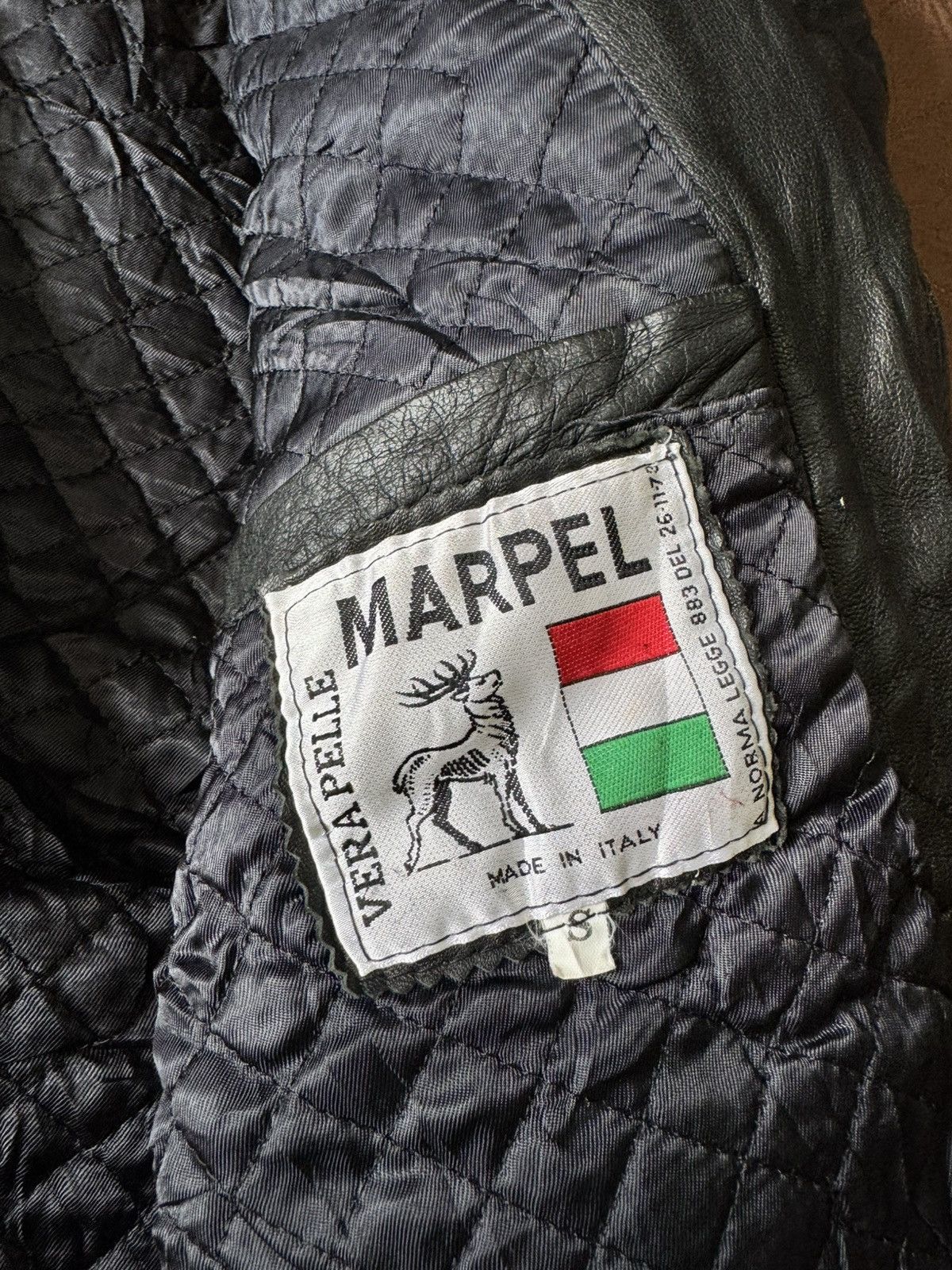 If Six Was Nine Vintage 90s MARPEL LEATHER DOUBLE COLLAR JACKET MOTORCYCLE Size US M / EU 48-50 / 2 - 17 Thumbnail