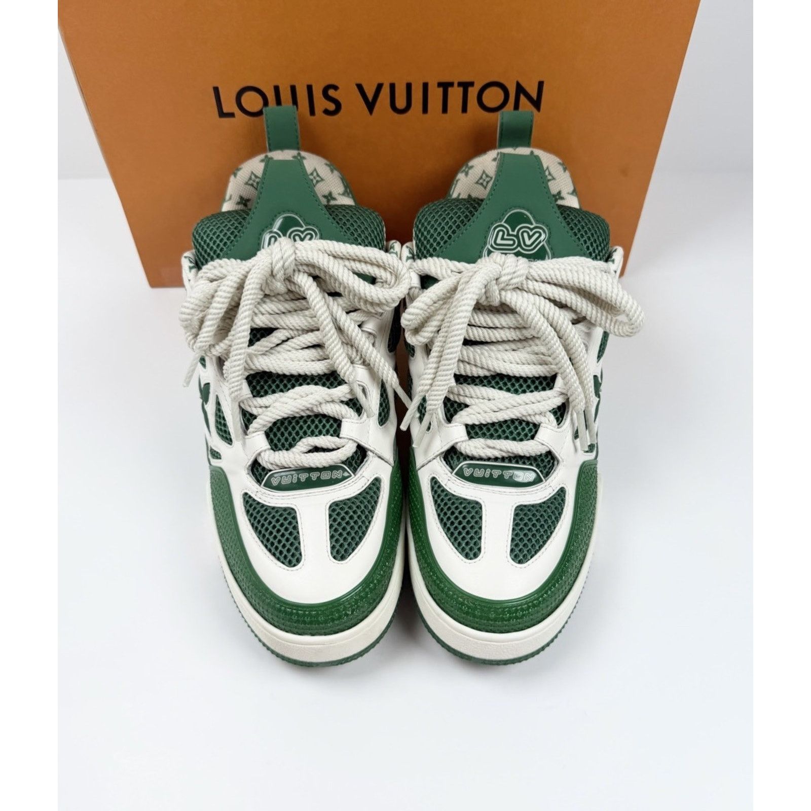Louis Vuitton Size 8.5LV/9.5US - Louis Vuitton Skate Leather Green Sneaker Size US 9.5 / EU 42-43 - 3 Thumbnail