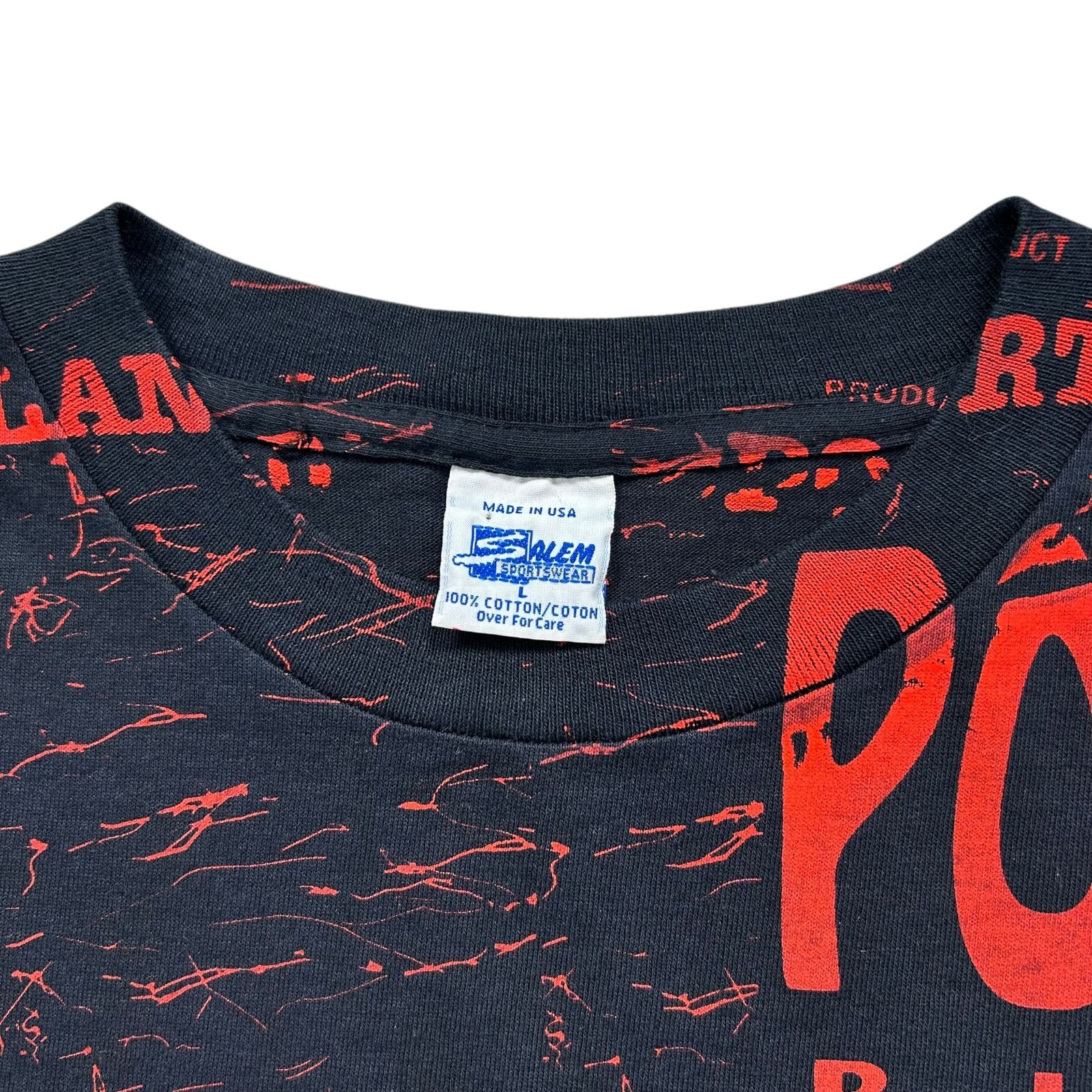 NBA VTG 90s PORTLAND TRAIL BLAZERS SALEM SPORTSWEAR AOP T-SHIRT Size US L / EU 52-54 / 3 - 5 Thumbnail