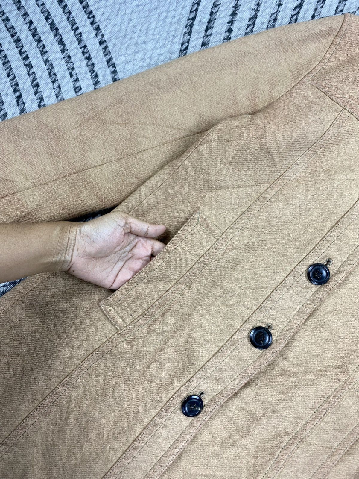 Tomorrowland Vintage Tomorrowland Collarless Button Up Jacket Size S / US 4 / IT 40 - 6 Thumbnail