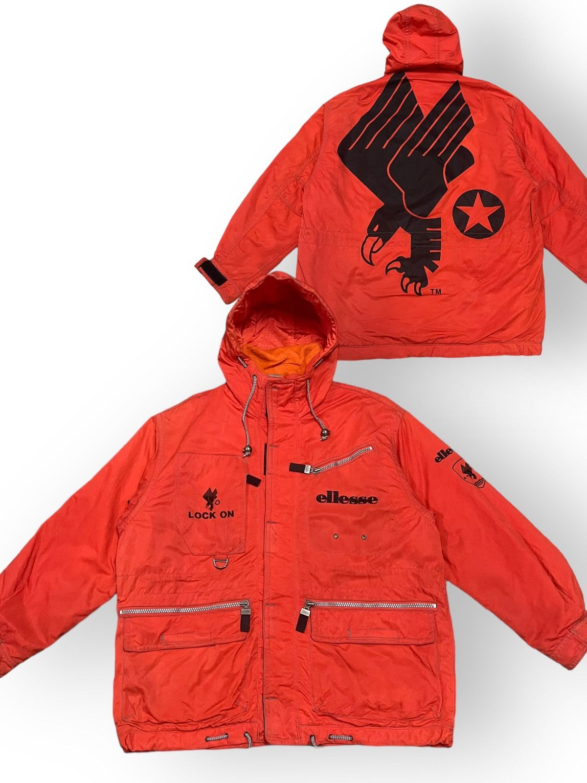 Vintage Japan Ellesse Lock On Tactical Gorpcore Jacket