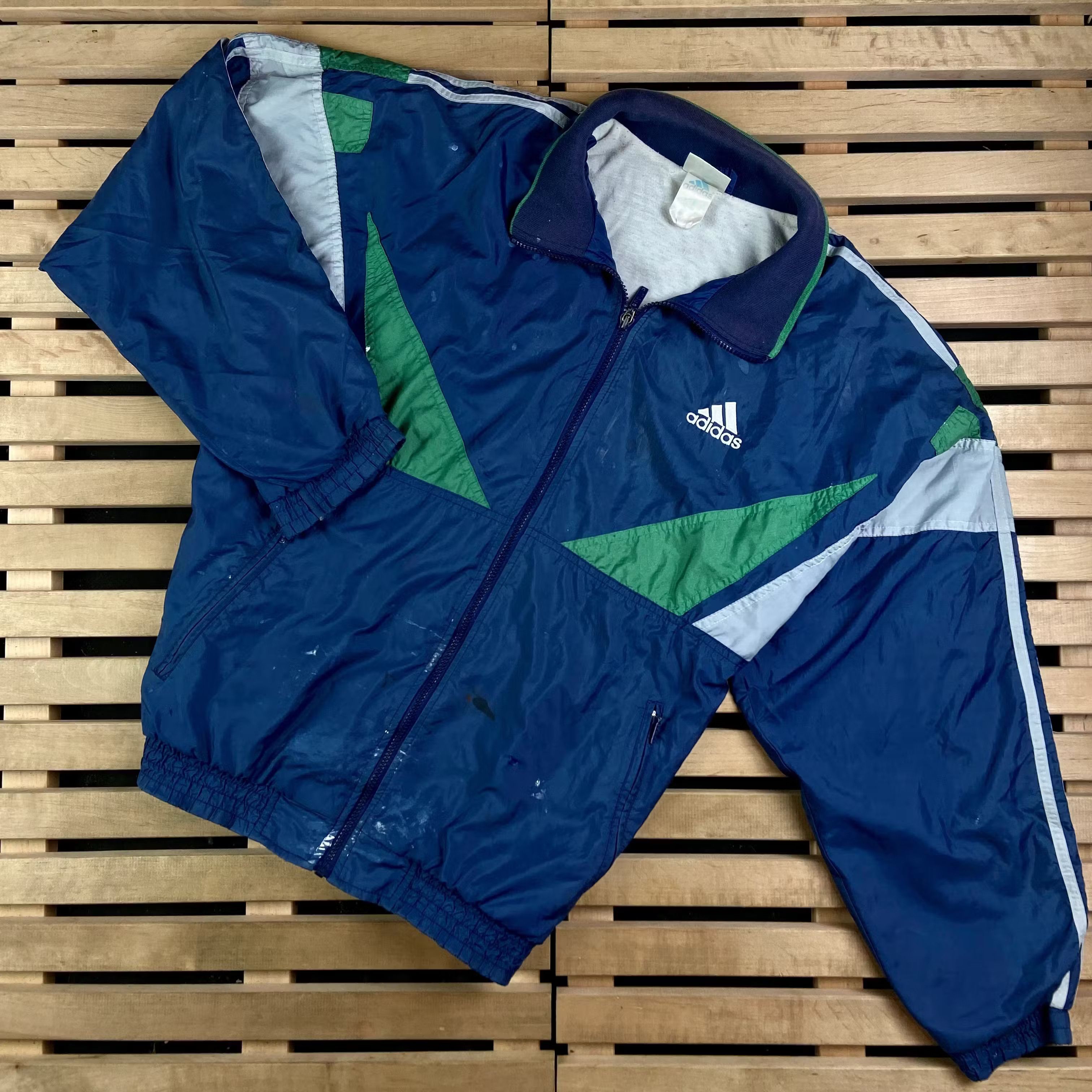 Adidas × Vintage Mens Bomber Jacket Adidas Vintage Size L Size US L / EU 52-54 / 3 - 1 Thumbnail