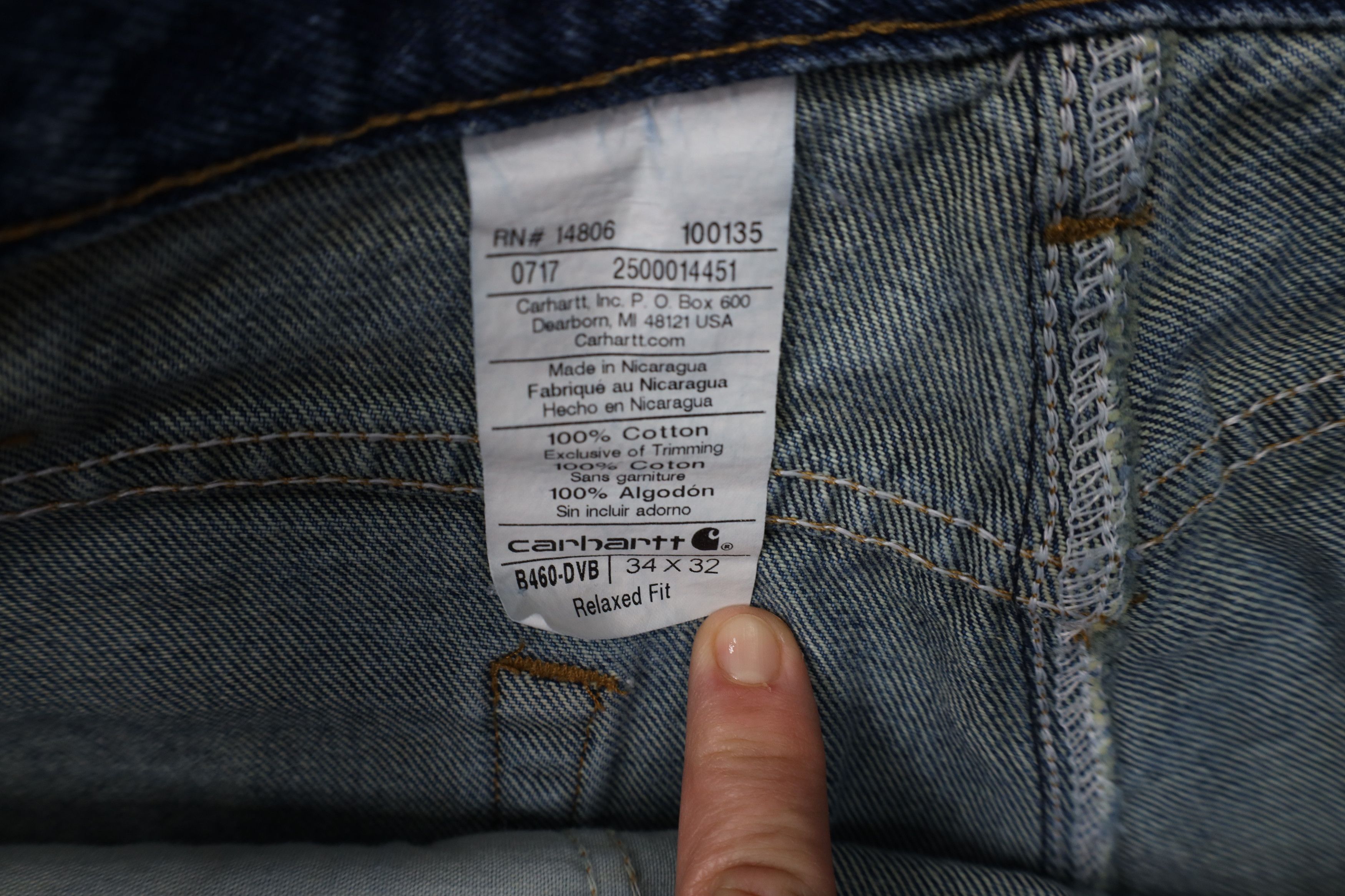 Carhartt Vintage Carhartt Relaxed Fit Straight Leg Denim Jeans Blue Size US 34 / EU 50 - 7 Thumbnail