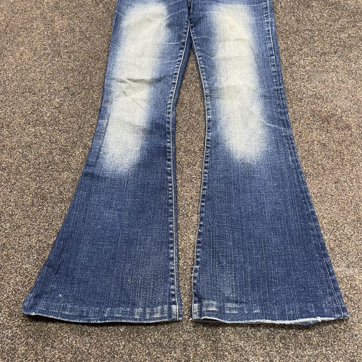 Vintage Y2K Vintage Flared Bootcut Jeans Sun Faded Distressed Grunge Size 32" / US 10 / IT 46 - 5 Thumbnail