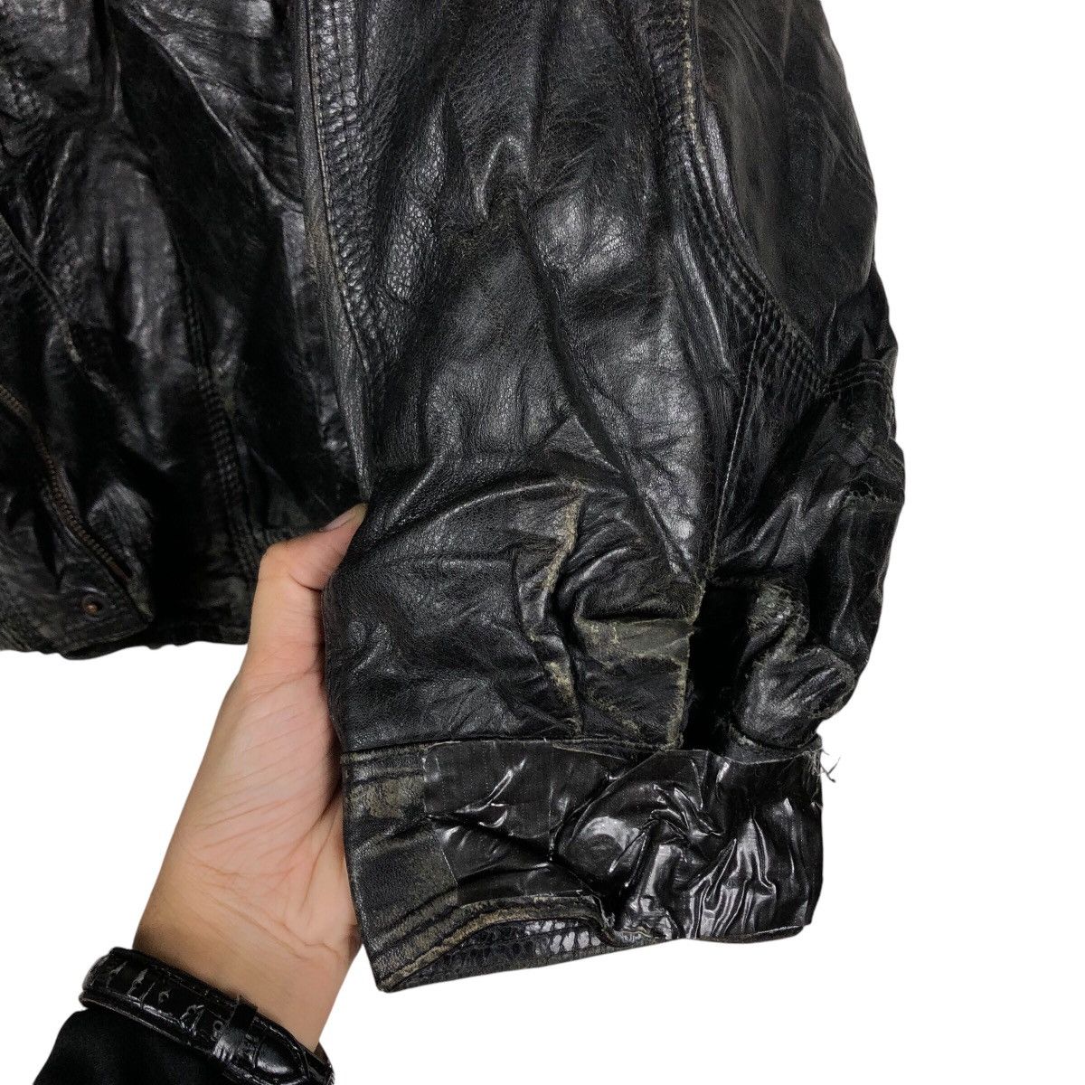Japanese Brand Vintage Biker Leather Jacket Davin Skin Deep 14th Addiction Size US M / EU 48-50 / 2 - 14 Thumbnail