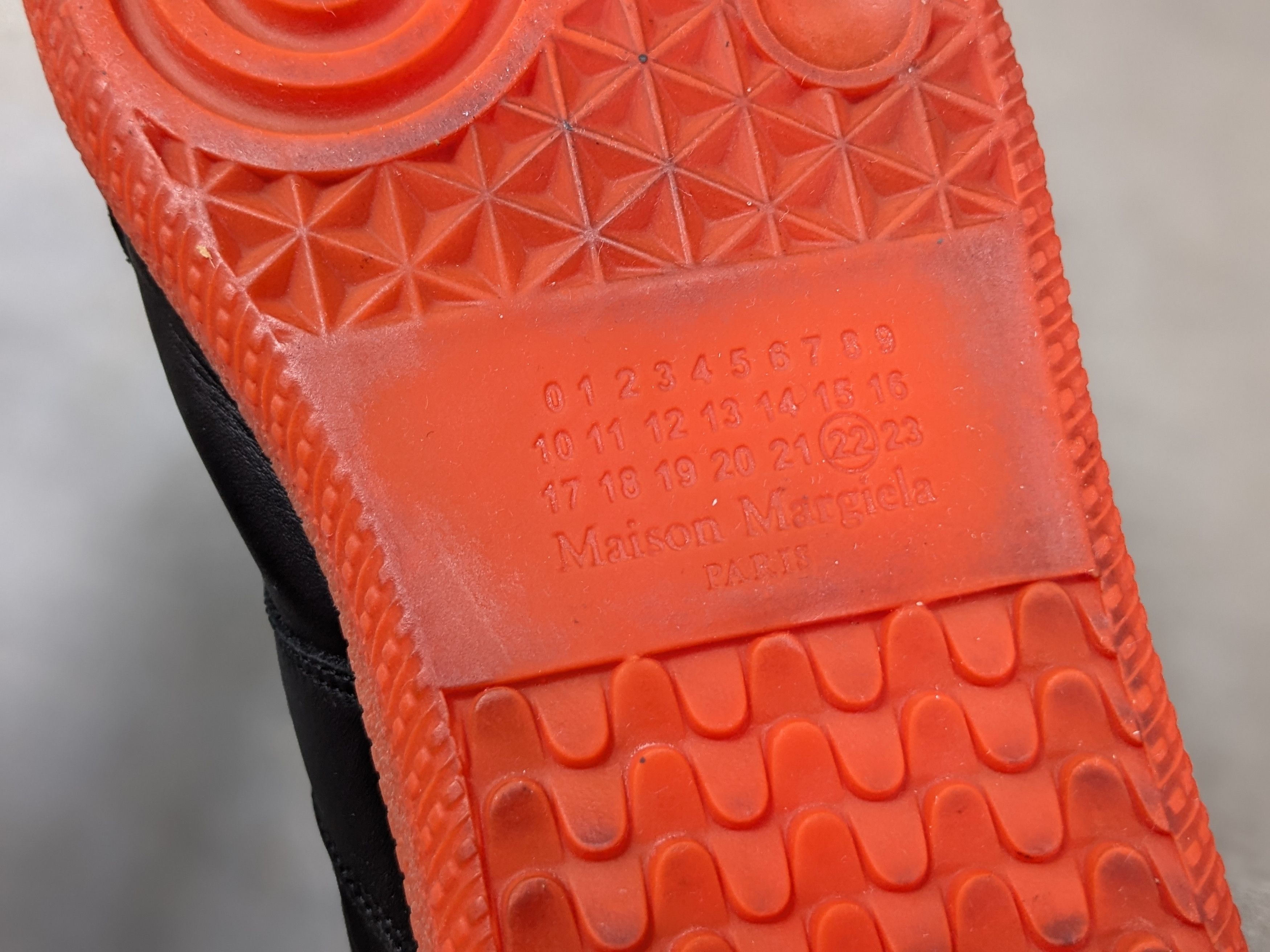 Maison Margiela Maison Margiela GAT Replica Black Orange 9 42 Leather Size US 9 / EU 42 - 20 Thumbnail