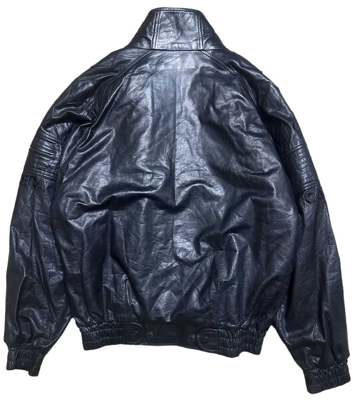Kadoya RARE ‼️ Vintage Carrera Racing Leather Bomber Jacket Size US M / EU 48-50 / 2 - 8 Thumbnail