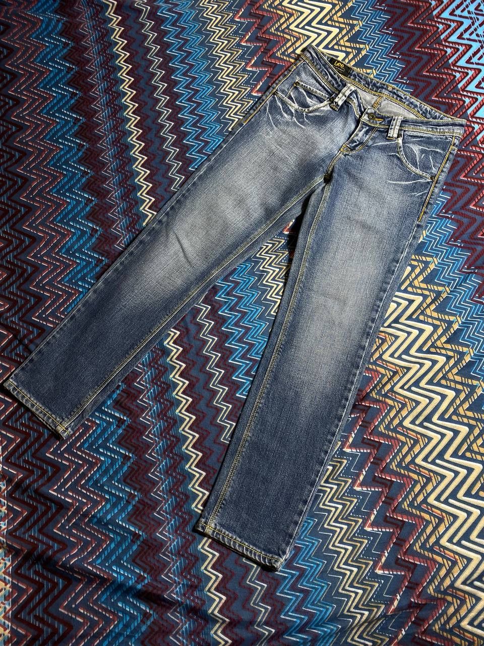 Lee × Vintage Vintage Baggy Jeans Distressed Blue Denim Size US 27 - 12 Thumbnail