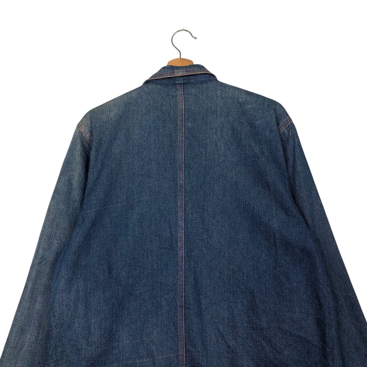 Japanese Brand 📌Vintage Denim Chore Jacket Fila Multi Pocket Issey Miyake Size US L / EU 52-54 / 3 - 10 Thumbnail