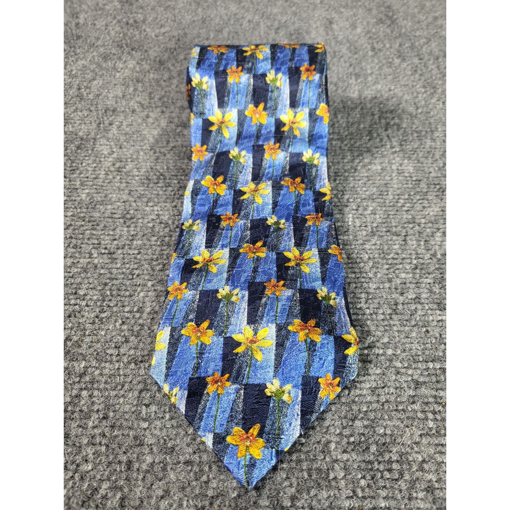Ermenegildo Zegna Ermenegildo Zegna Floral Neck Tie Multicolor Geometric Print Size ONE SIZE - 1 Thumbnail