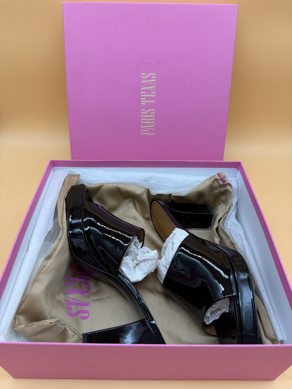Paris Texas Paris Texas Milena Platform Mule Heels Black Patent size 9 Size US 9 / IT 39 - 4 Thumbnail