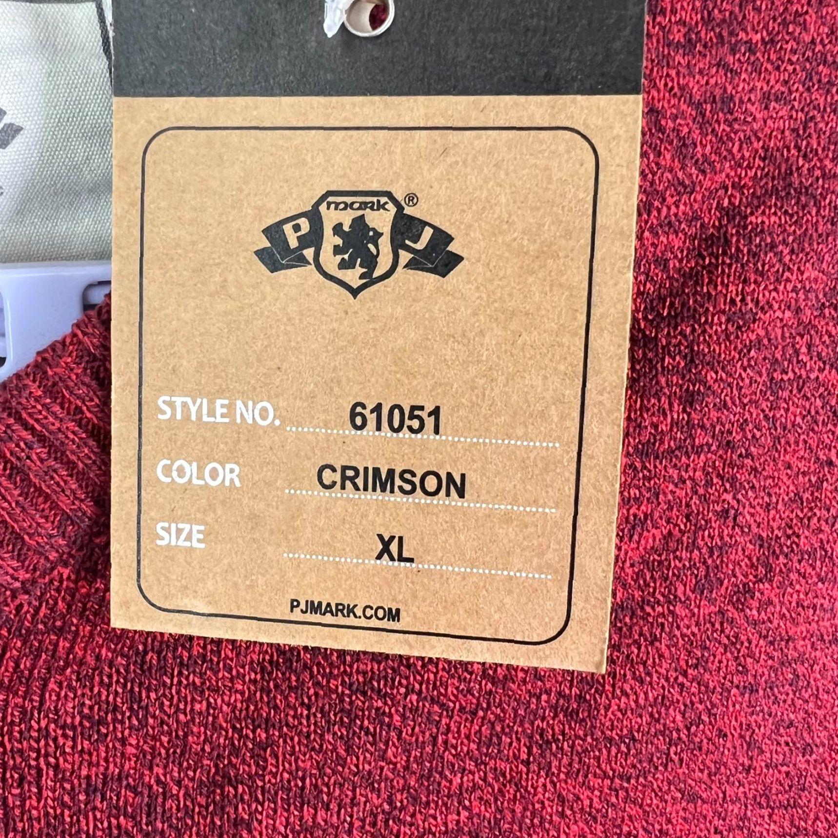 Vintage VINTAGE not applicable; PJ MARK NY V Neck Acrylic Pullover Sweater Mens XL Heather Maroon NWT Size US XL / EU 56 / 4 - 4 Thumbnail