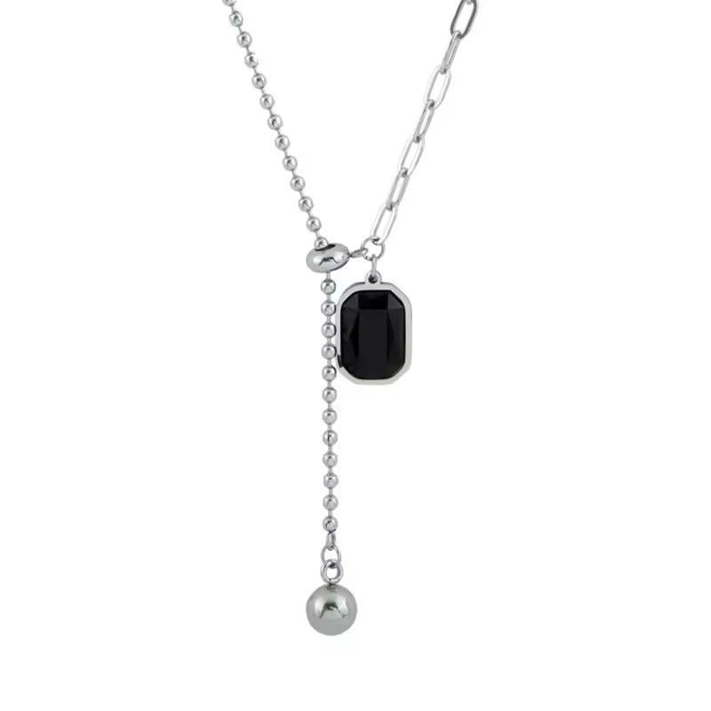Jewelry Square Bead Pendant Necklaces Size ONE SIZE - 2 Thumbnail