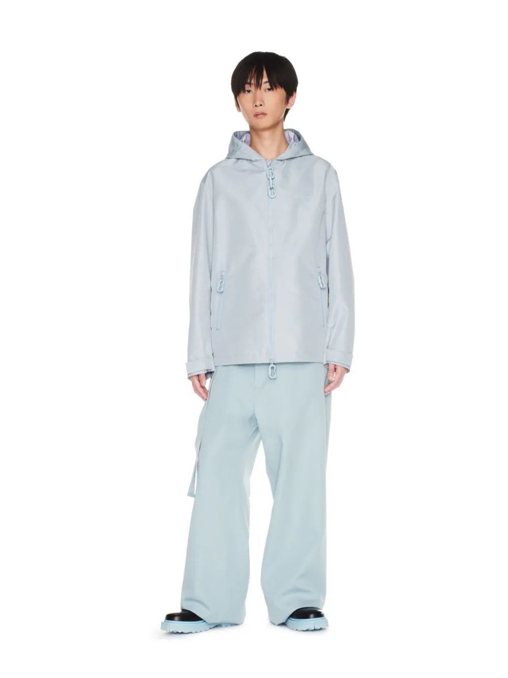 image of Off White Shell in Baby Blue, Men's (Size Medium)