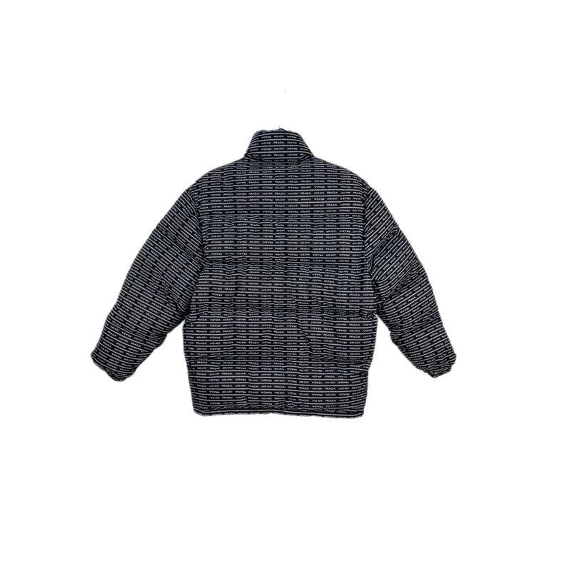 Prada Prada Black full logo metal triangle down jacket 2502-Nexta Size US XXS / EU 40 - 2 Thumbnail