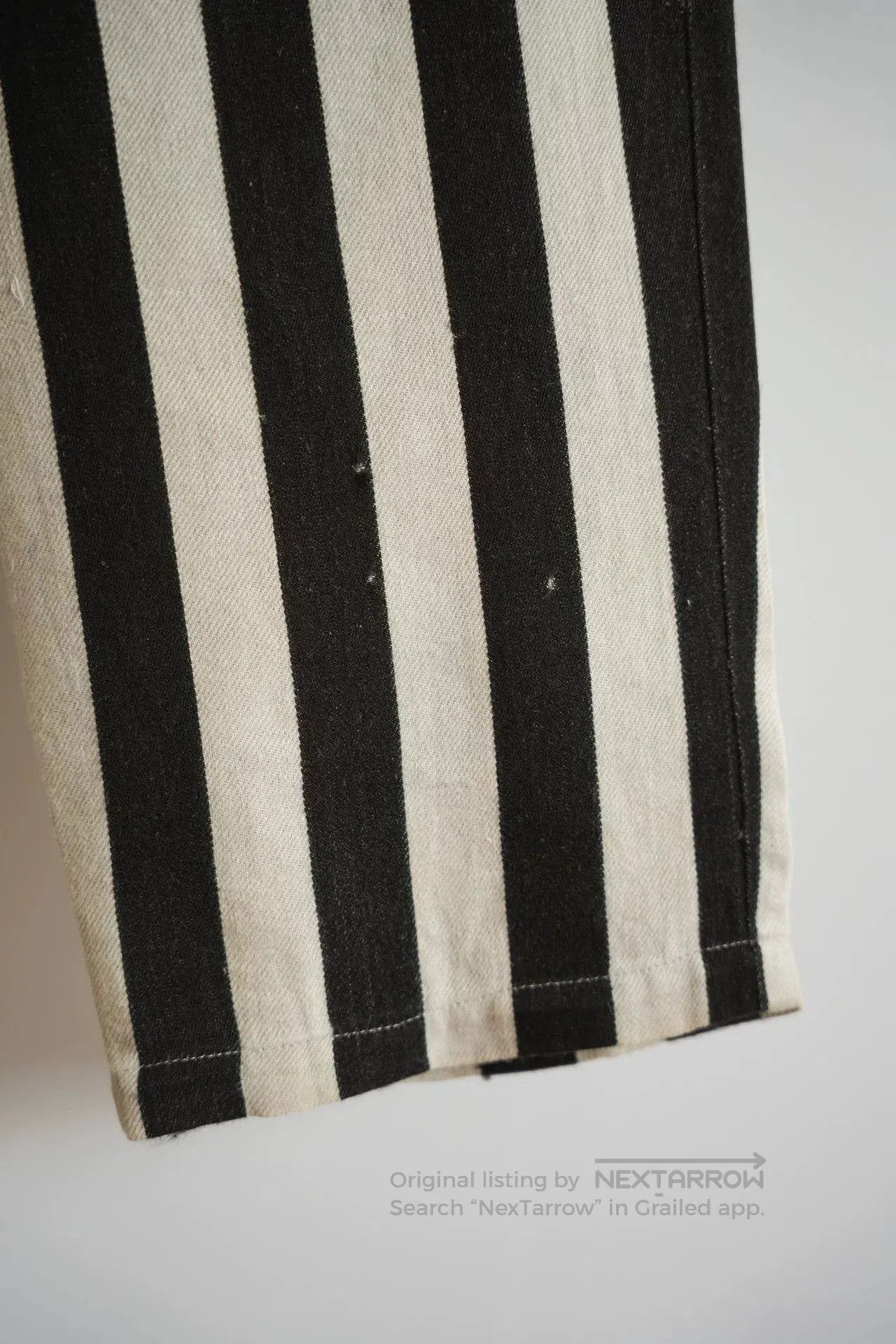 Yohji Yamamoto yohji yamamoto striped baseball pants. Size US 27 - 7 Thumbnail
