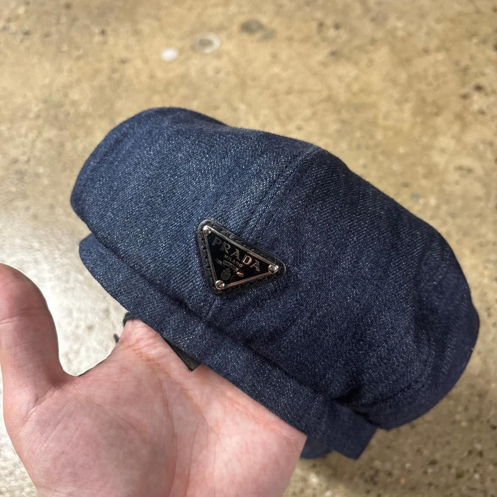 Prada Prada Denim Newsboy Hat Size ONE SIZE - 3 Thumbnail