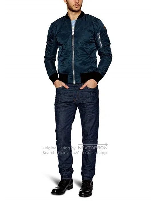 Schott Schott NYC Men's Padded Thick Slim Stand Collar Jacket Size US L / EU 52-54 / 3 - 2 Thumbnail
