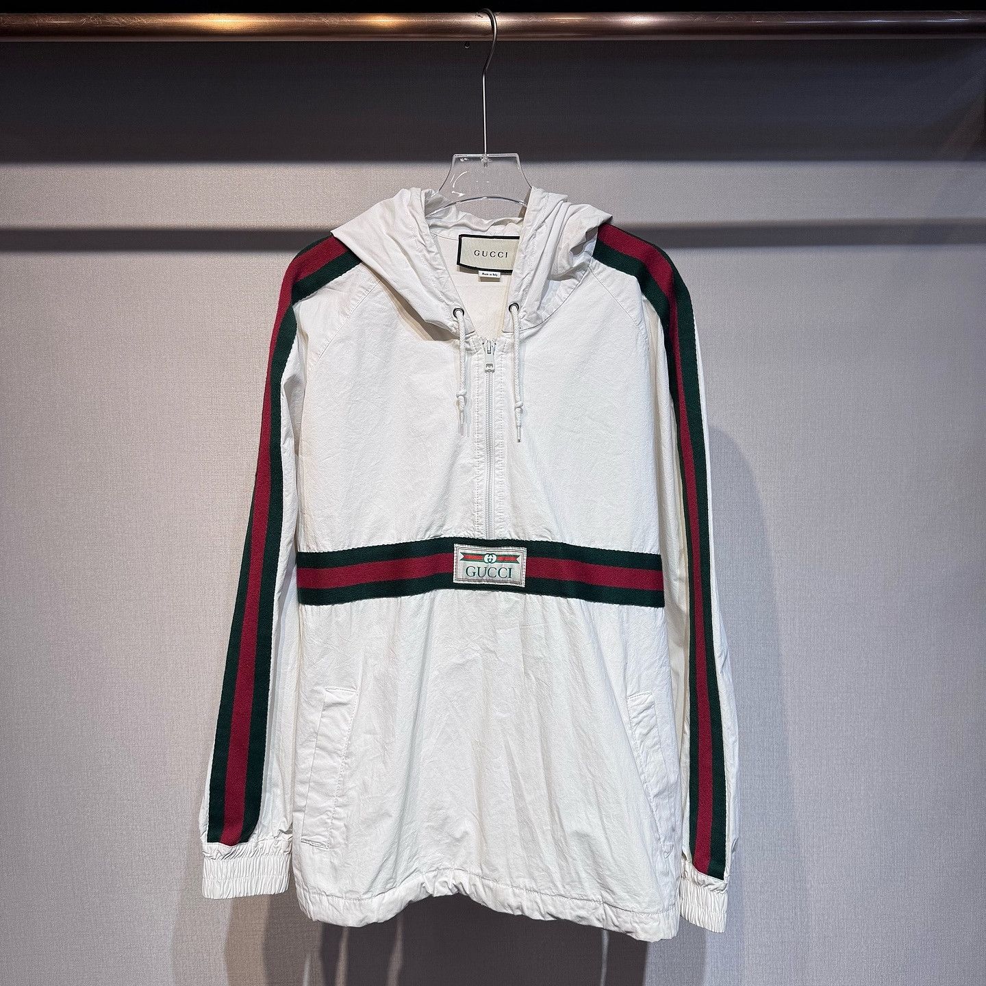 Gucci Gucci Logo Web Stripe Windbreaker Size 48 Size US M / EU 48-50 / 2 - 1 Thumbnail