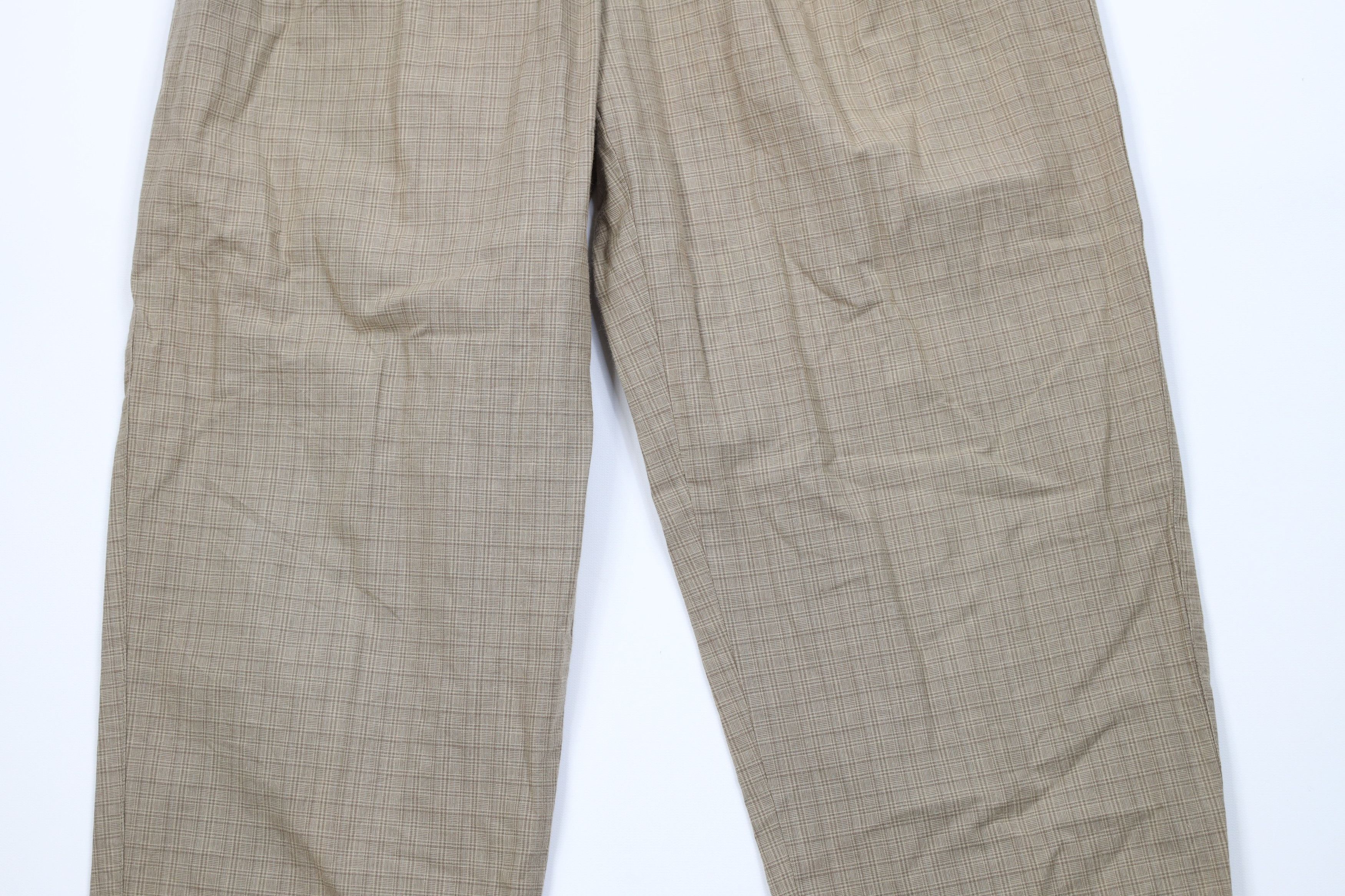 Gap Vintage 90s Gap Pleated Tapered Leg Chino Pants Plaid USA Size US 31 - 3 Thumbnail