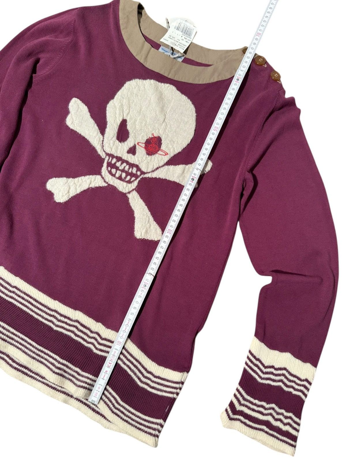 Vivienne Westwood Vivienne Westwood MAN / M.E.A.M Skull Knit – 2003 Deadstock Size US M / EU 48-50 / 2 - 8 Thumbnail