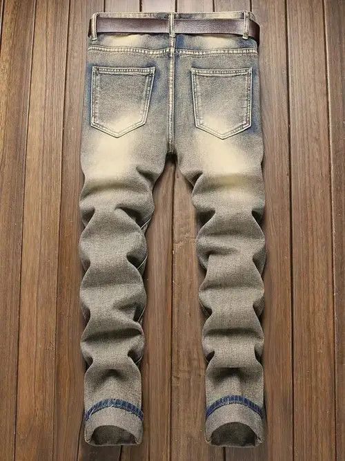 Other Skinny stacked distressed washed jeans Size US 32 / EU 48 - 2 Thumbnail