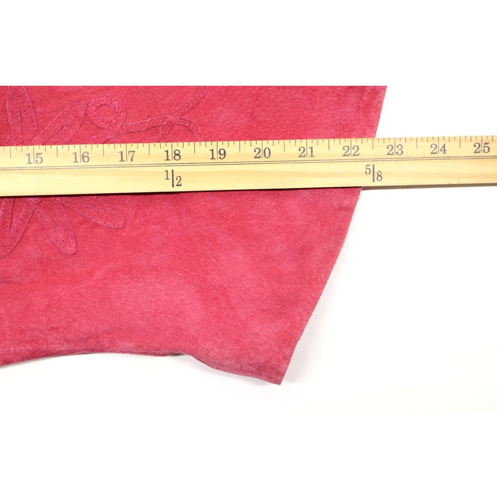 Coldwater Creek Coldwater Creek Women's Red Leather Snap Front Long Sleeve Jacket Sz L Size L / US 10 / IT 46 - 5 Thumbnail