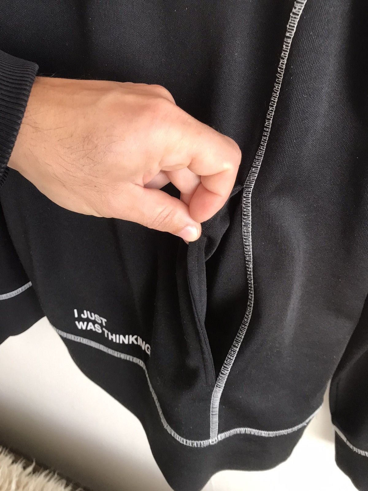 Off-White OFF-WHITE c/o Virgil Abloh I was Just Thinking Print Hoodie Size US M / EU 48-50 / 2 - 8 Thumbnail