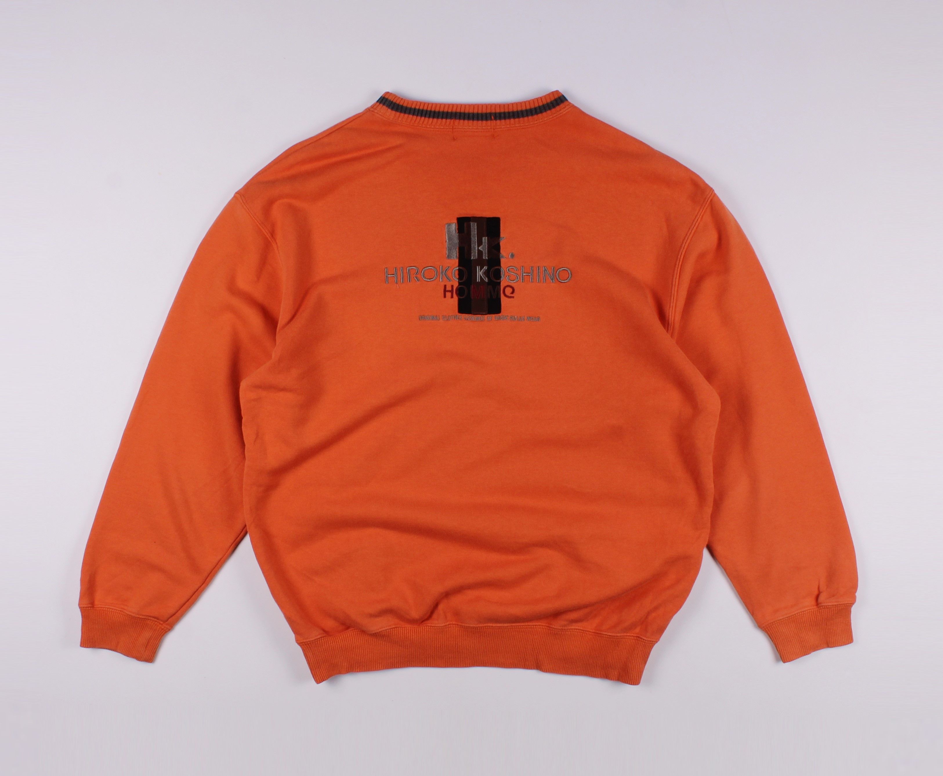 Hiroko Koshino Homme × Japanese Brand Vintage Hiroko Koshino Homme Logo Sweatshirt Jumper Size US L / EU 52-54 / 3 - 8 Thumbnail