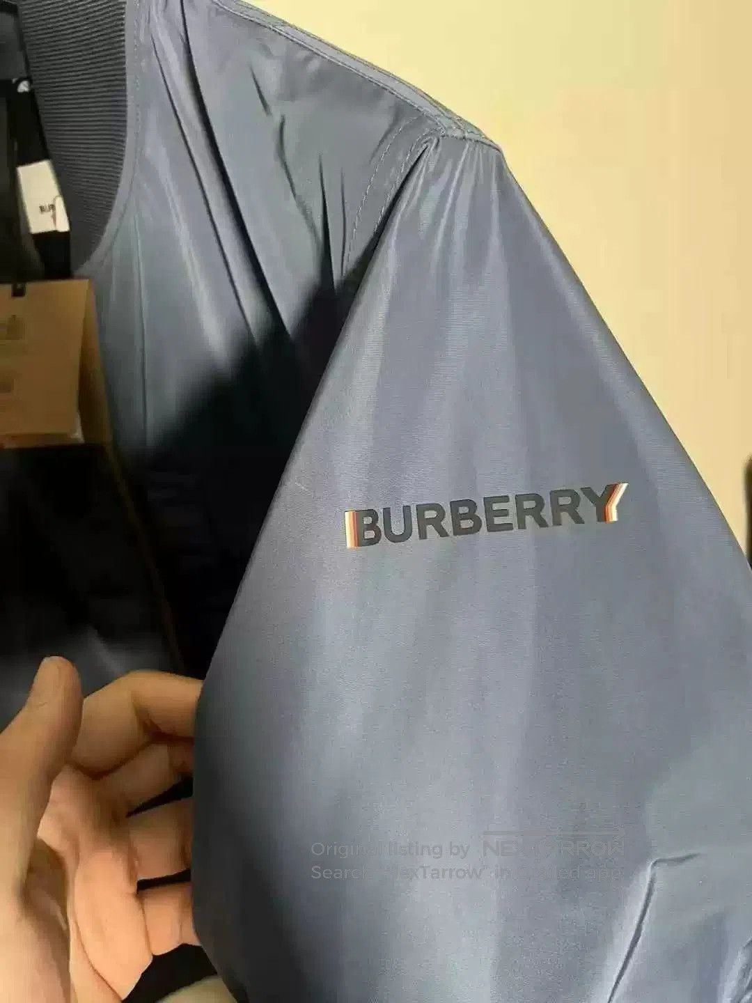 Burberry Burberry Blue 3D Logo Bomber Jacket. Size US XL / EU 56 / 4 - 3 Thumbnail
