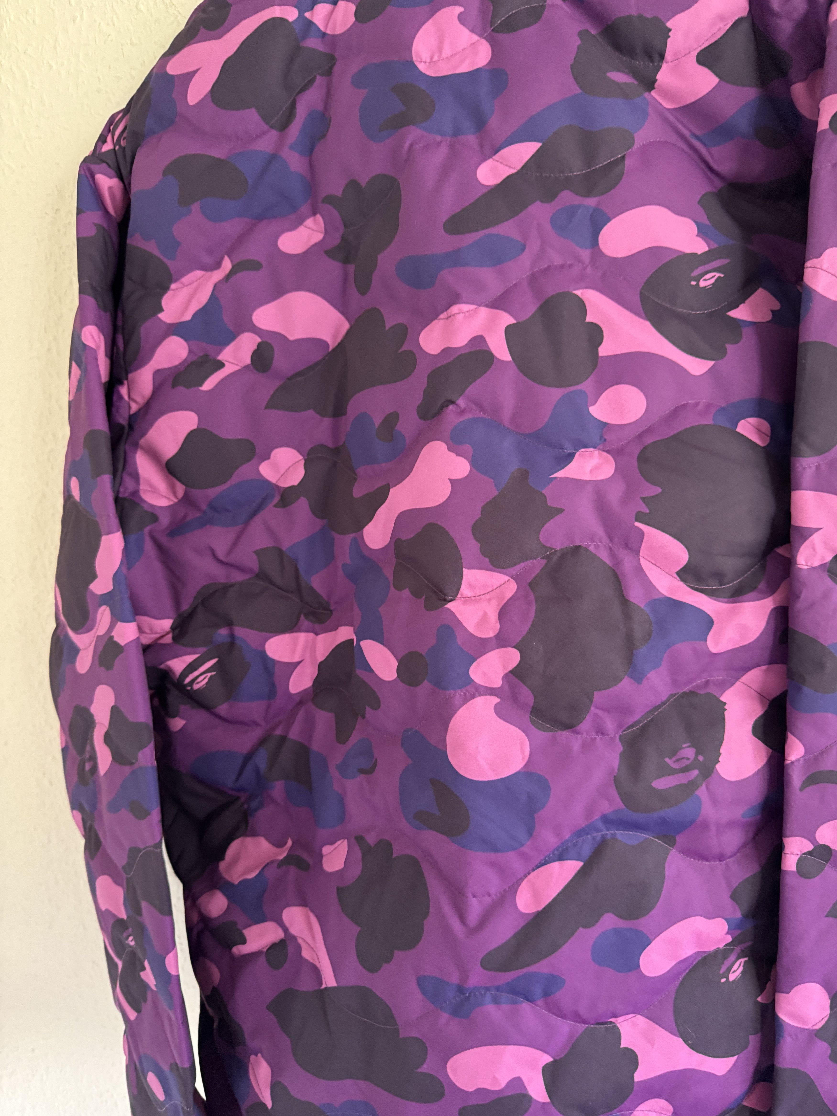 Bape Purple Color Camo Lightweight Down Jacket Size US XXL / EU 58 / 5 - 16 Thumbnail