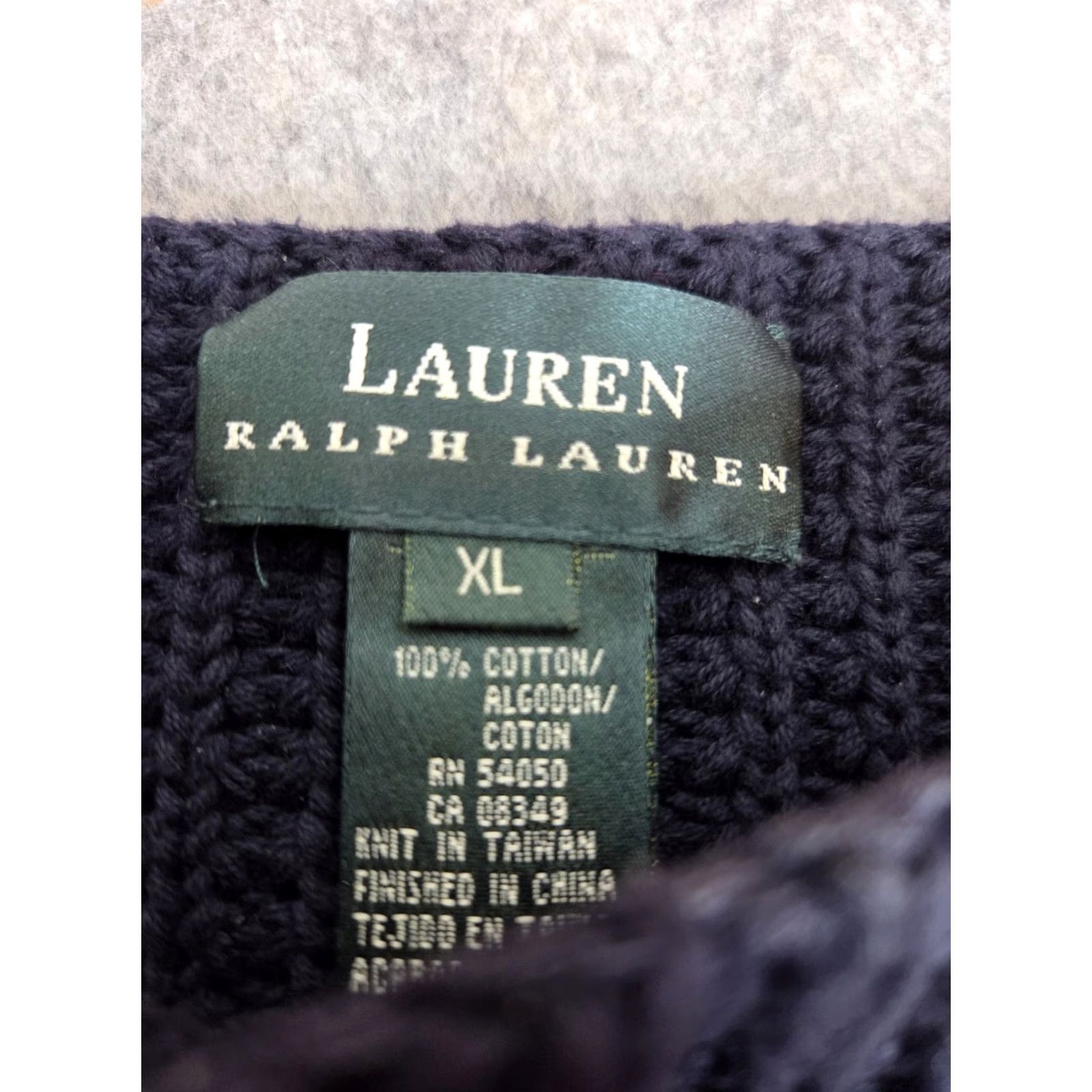Ralph Lauren Ralph Lauren Sweater Women XL Navy Blue Knit Pullover Long Sleeve" Size XL / US 12-14 / IT 48-50 - 4 Thumbnail