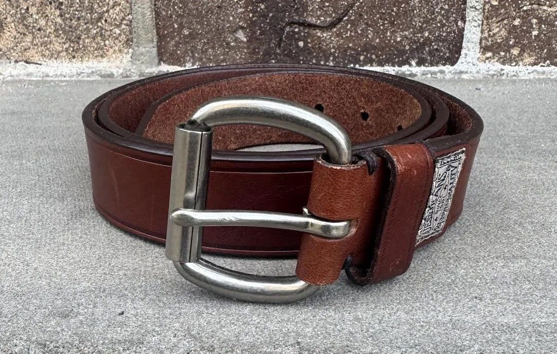 Guess Vintage Guess Jeans USA Brown Leather Belt (Size 38) Size 38 - 4 Thumbnail