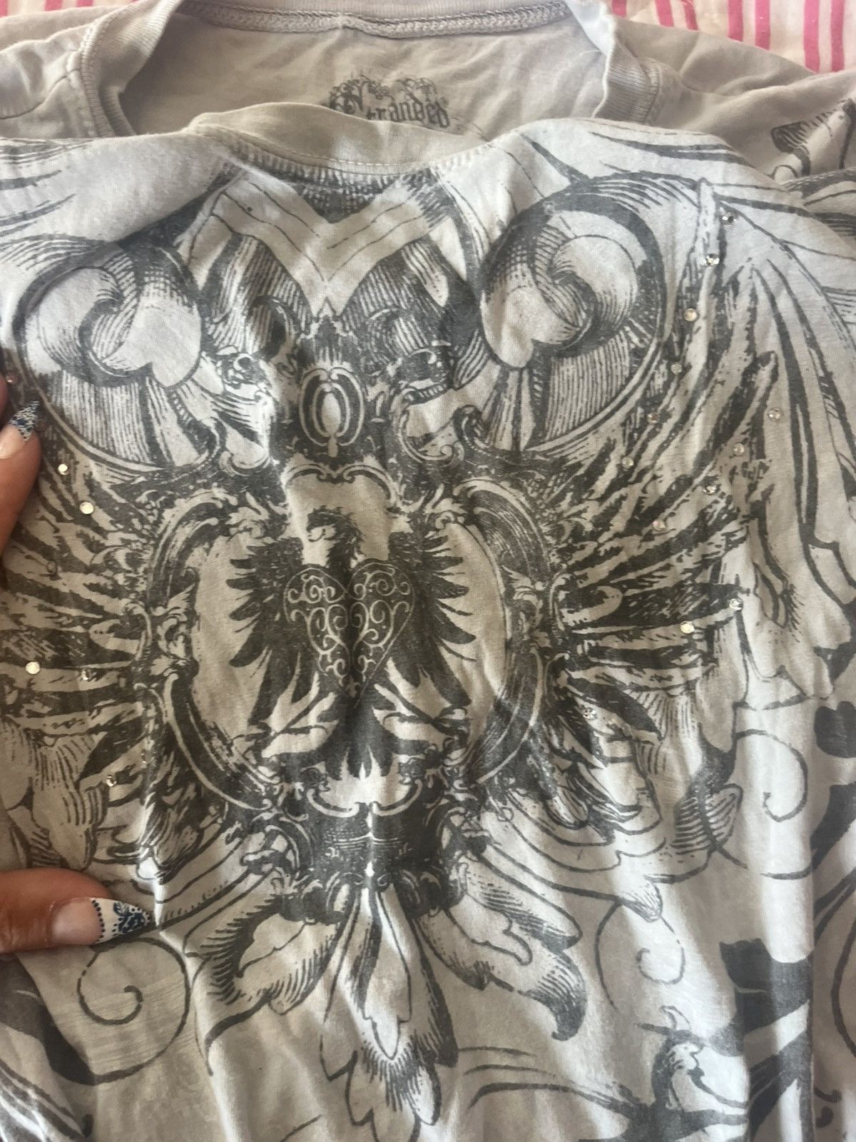 Other Grunge, Y2K rhinestoned tee Size S / US 4 / IT 40 - 2 Thumbnail