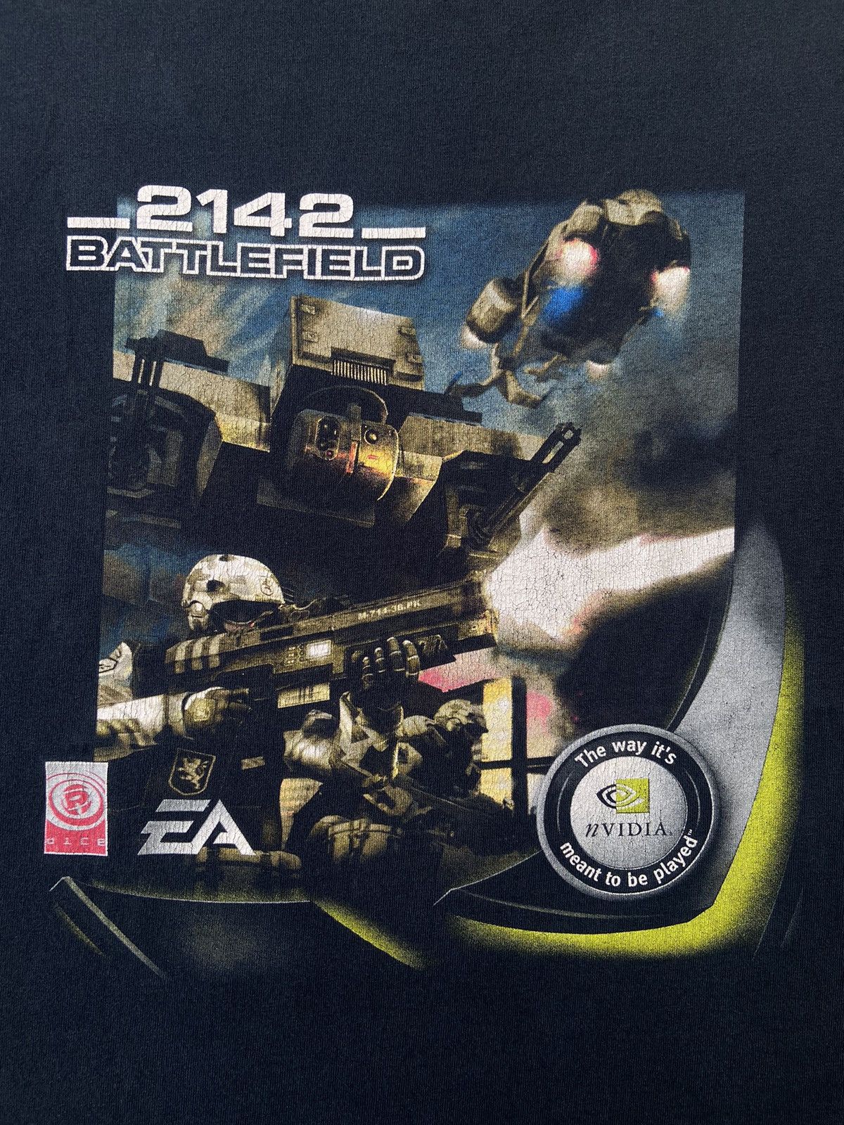 Vintage Battlefield 2142 Promo Tee - 2006s Size US L / EU 52-54 / 3 - 2 Thumbnail